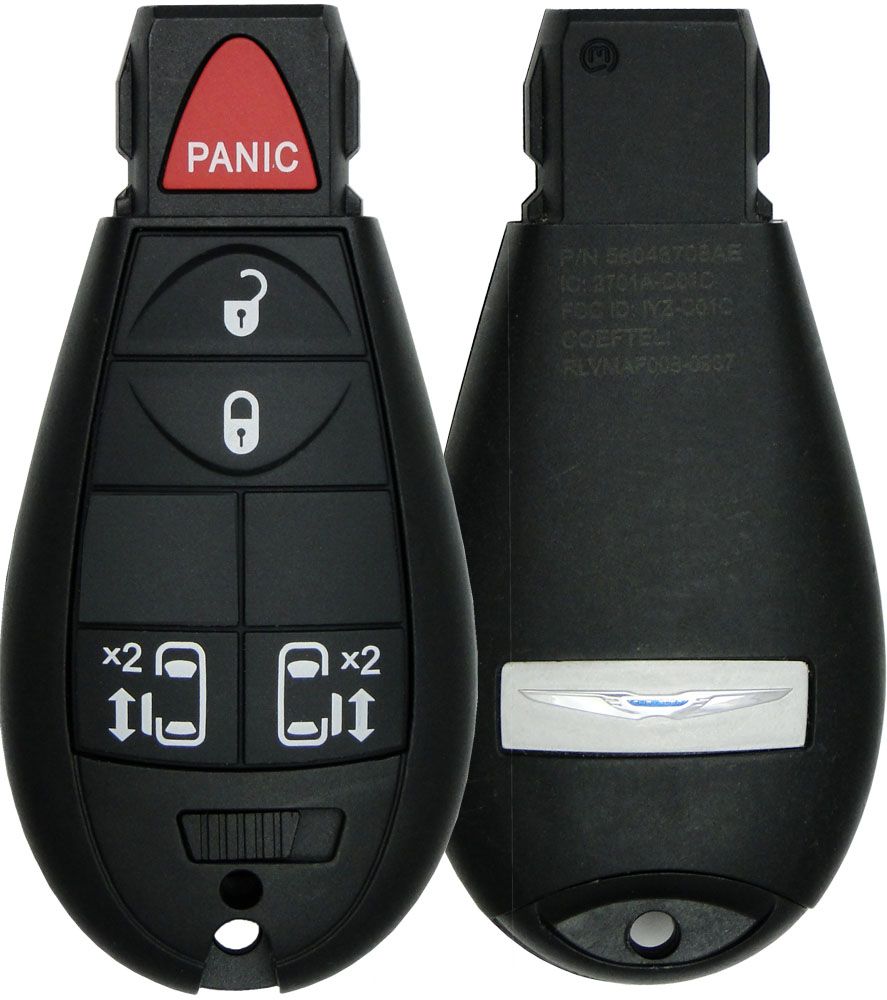 2008 Chrysler Town & Country Remote Key Fob w/  2 Sliding Doors - Refurbished