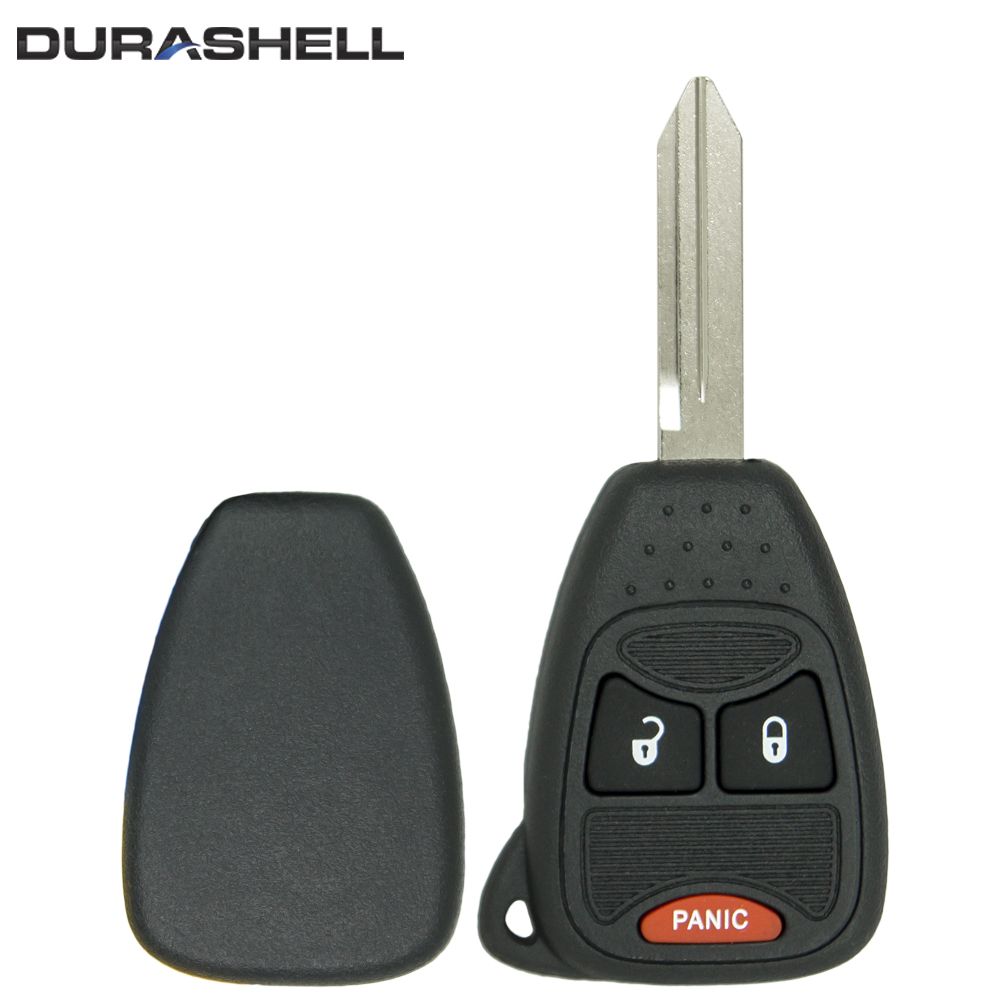 Replacement 3 button Chrysler Dodge Jeep DURASHELL case/shell with blank key - Aftermarket