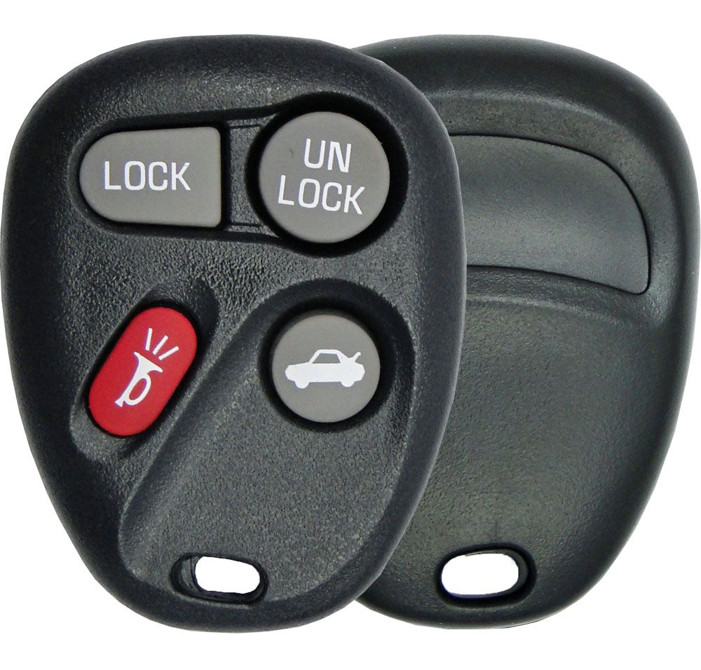 4 button Buick, Pontiac, Oldsmobile Remote replacement case/shell - Aftermarket