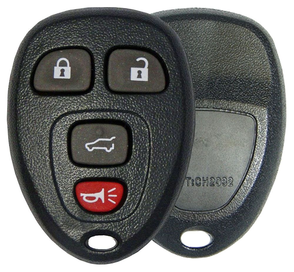 4 Button GM Remote Replacement Case w/ Hatch - Aftermarket