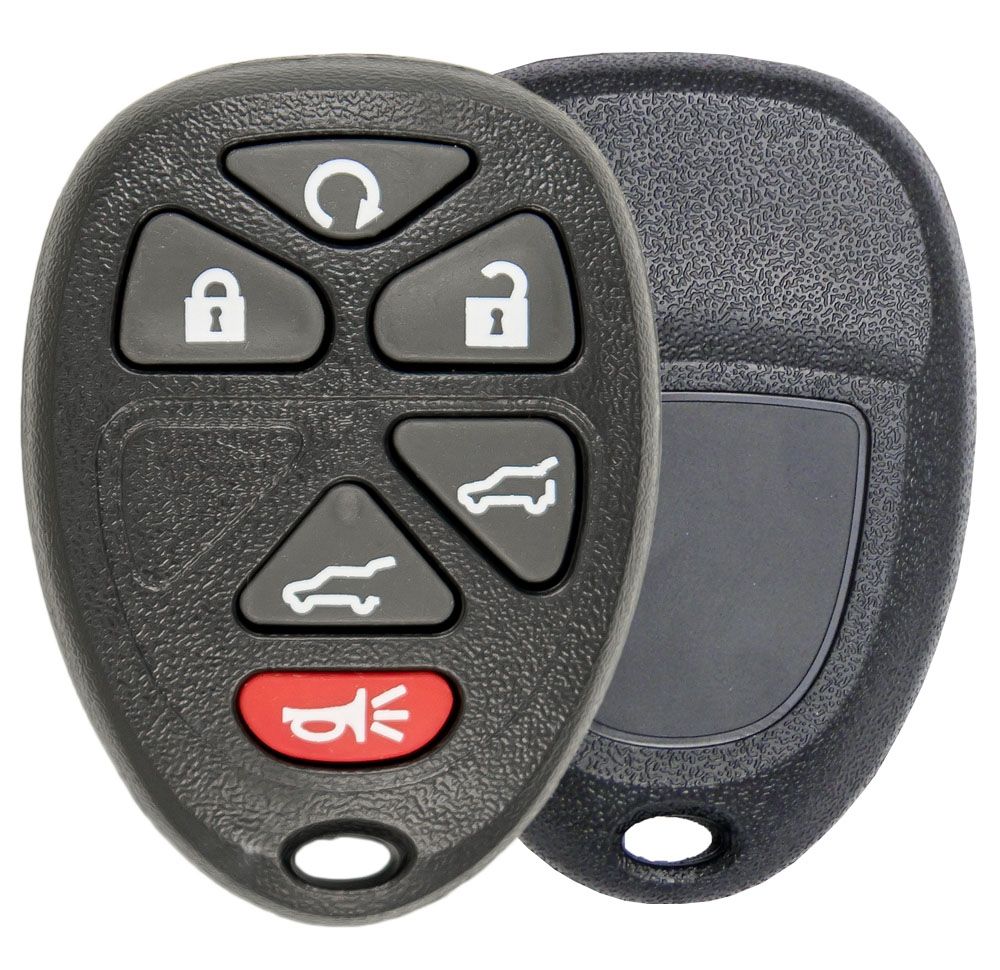 Replacement aftermarket 6 button GM Chevy, GMC, Cadillac SUV keyless entry remote case, shell