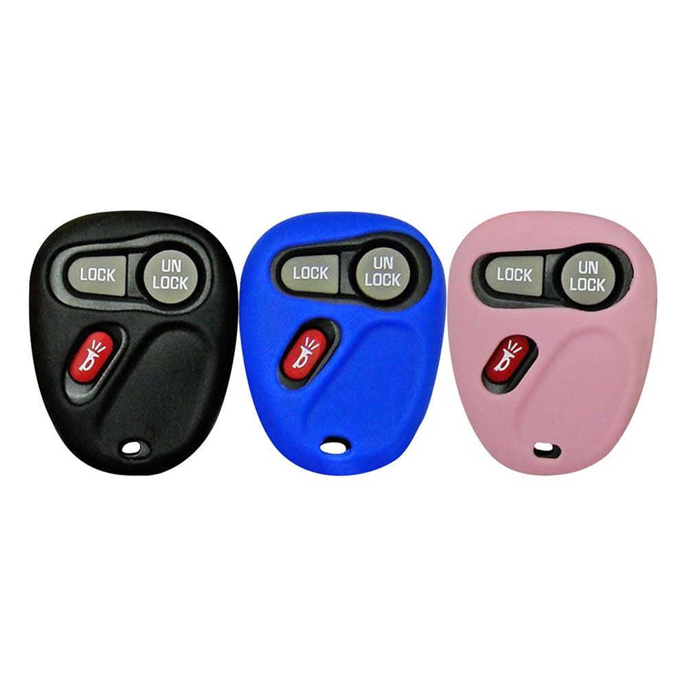Buick, Cadillac, Chevrolet, GMC, Hummer, Saturn Remote Key Fob Cover - 3 button