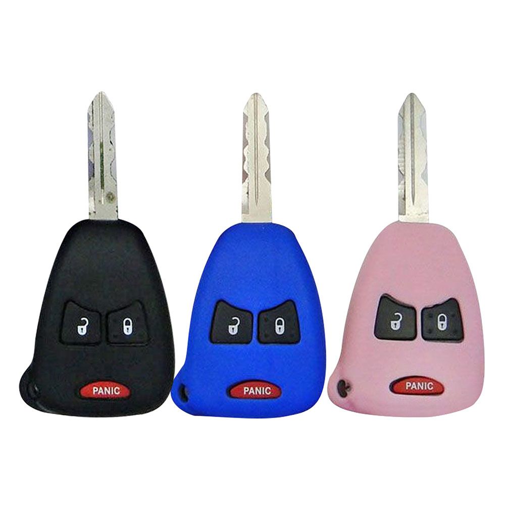 Dodge, Chrysler, Jeep Remote Key Fob Cover - 3 buttons