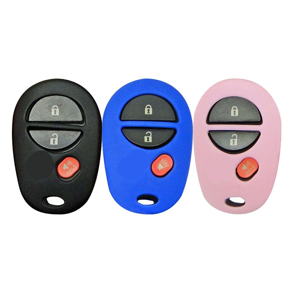 Toyota Round Remote Key Fob Cover - 3 button