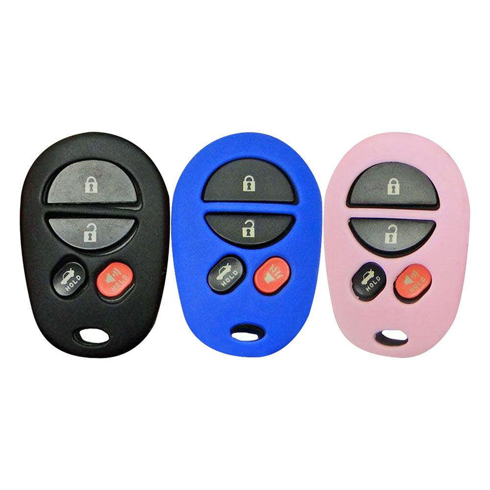 Toyota Round Remote Key Fob Cover - 4 button