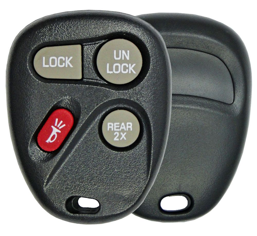 4 Button Buick, Cadillac, Chevy, Pontiac, Saturn Remote Keyfob Replacement case - Aftermarket