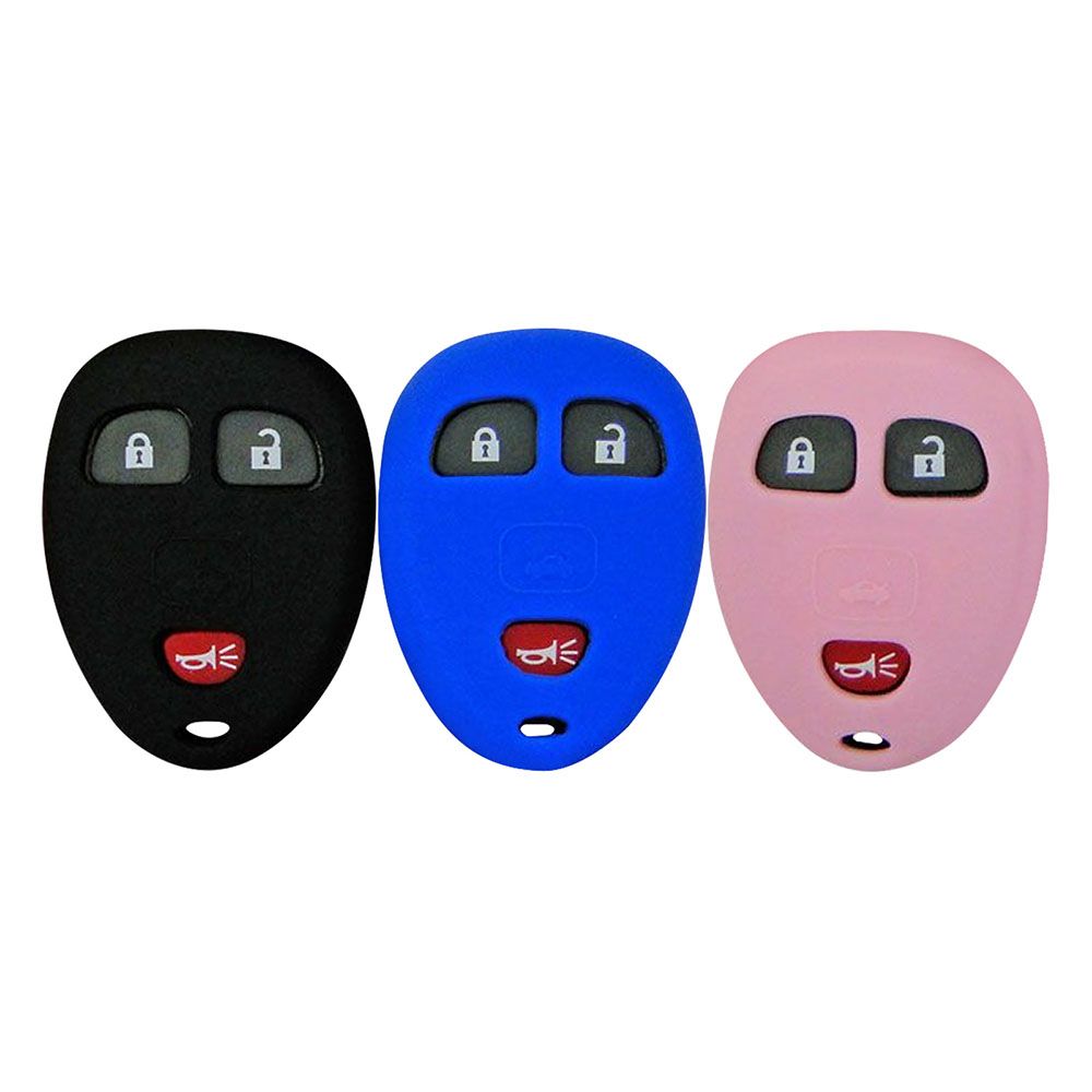 Buick, Cadillac, Chevrolet, GMC, Pontiac, Saturn Remote Key Fob Cover - 4 button