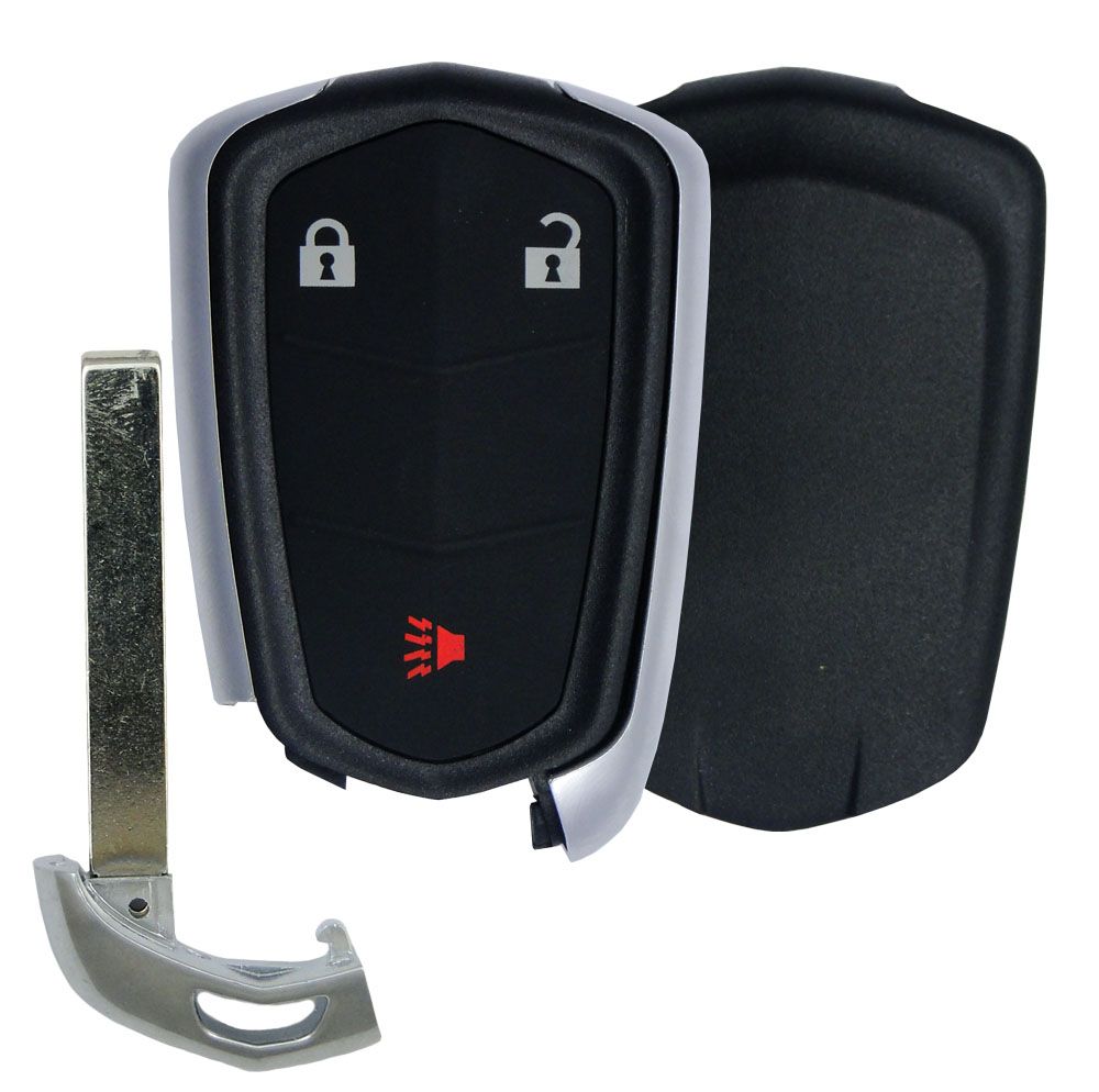 Replacement CADILLAC SRX 3 button Smart Remote Case + insert key