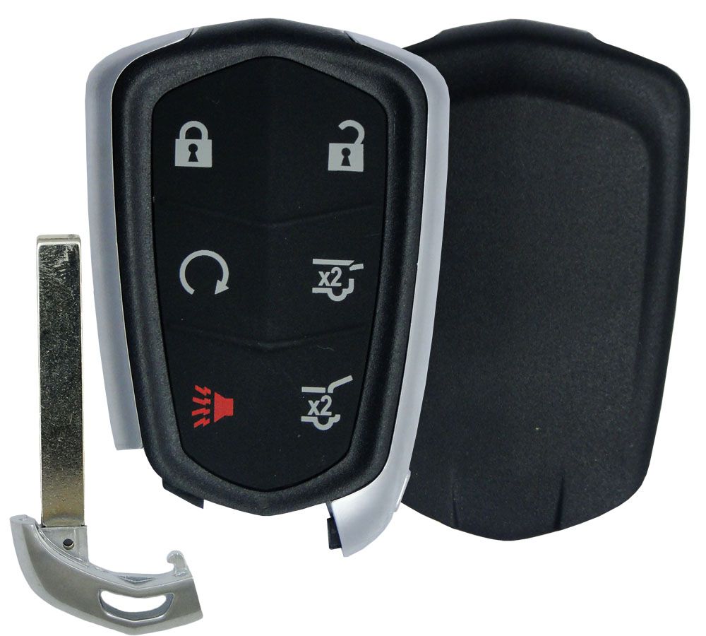 Replacement aftermarket CADILLAC Escalade 6 button Smart Remote Case + insert key