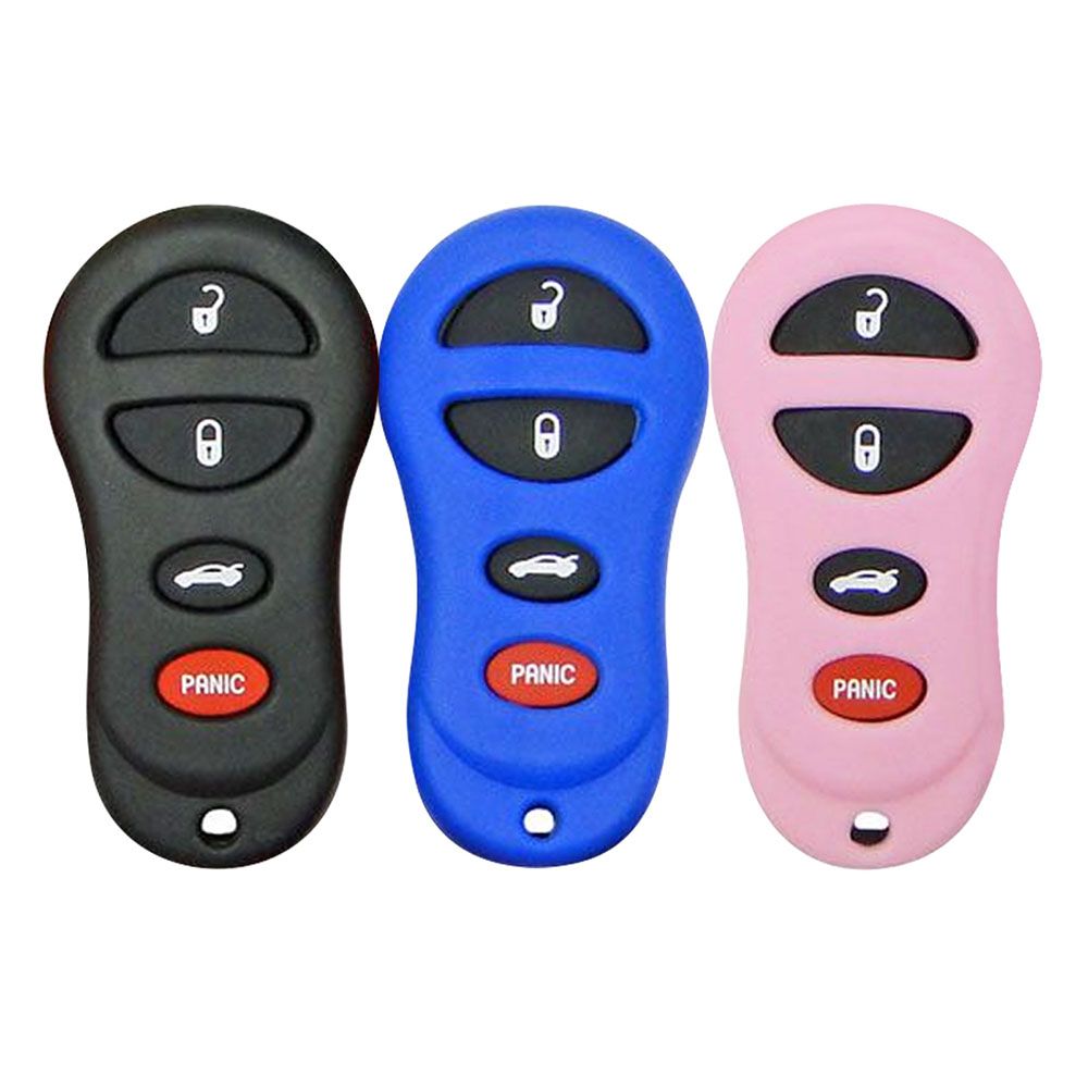 Dodge, Chrysler, Jeep Remote Key Fob Cover - 4 button