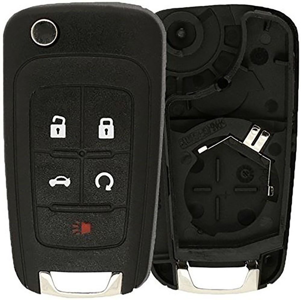 GM 5 Button Flip Remote Replacement Shell - Aftermarket