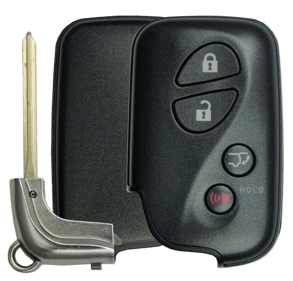 Lexus Smart Remote Replacement Shell with Hatch - 4 buttons - Aftermarket