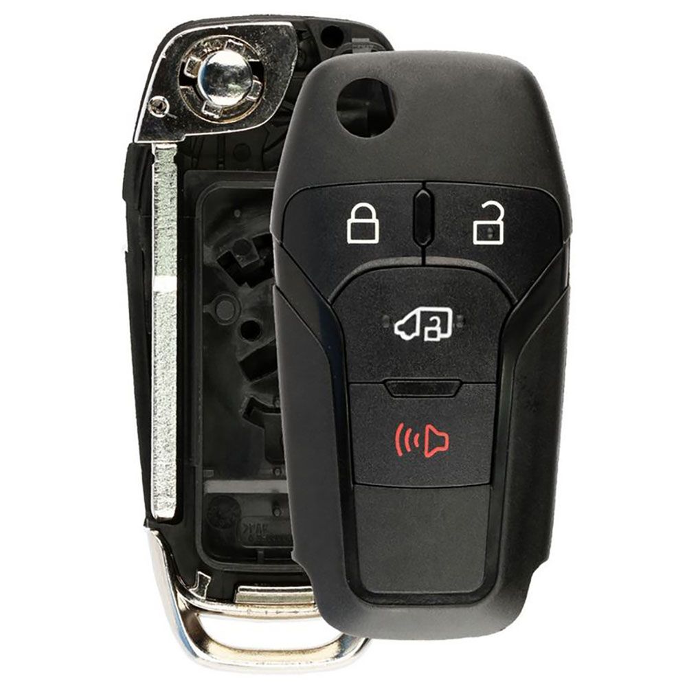 Replacement Shell For Ford Flip Remote with Side Door Unlock - Aftermarket