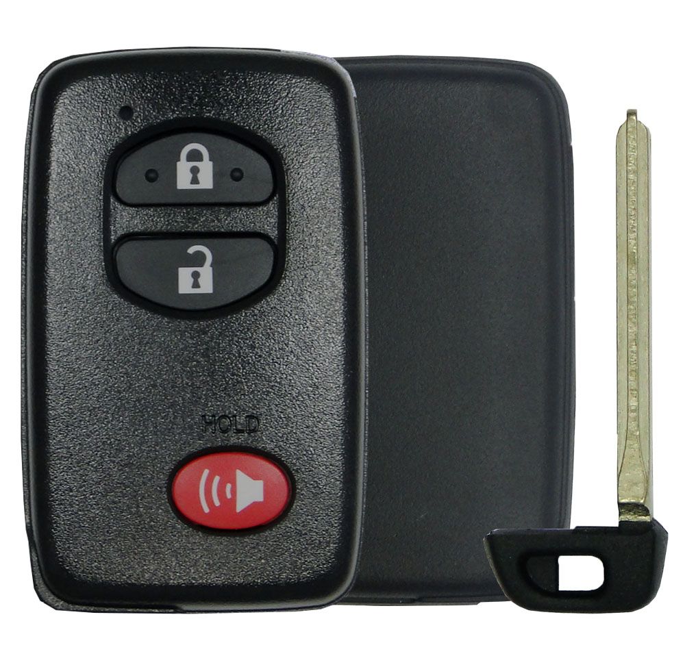 Toyota 3 Button Smart Remote Replacement Shell - Aftermarket