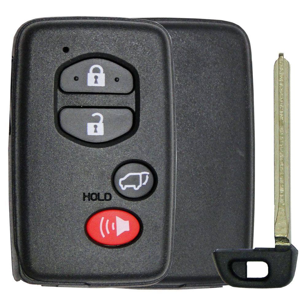 Toyota 4 Button w/  Hatch Smart Remote Replacement Shell - Aftermarket