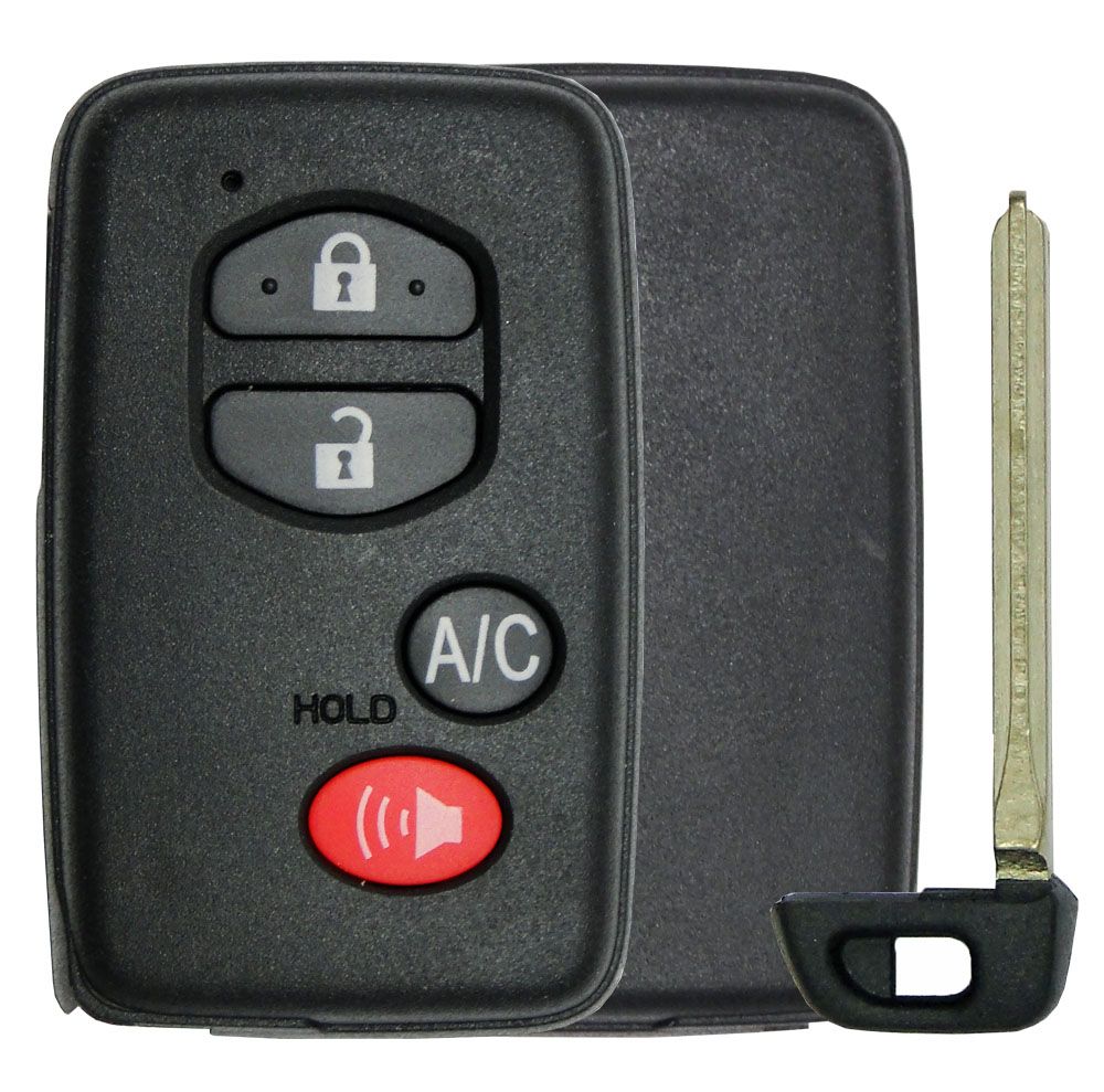 Toyota Prius 4 Button Smart Remote Replacement Shell - Aftermarket