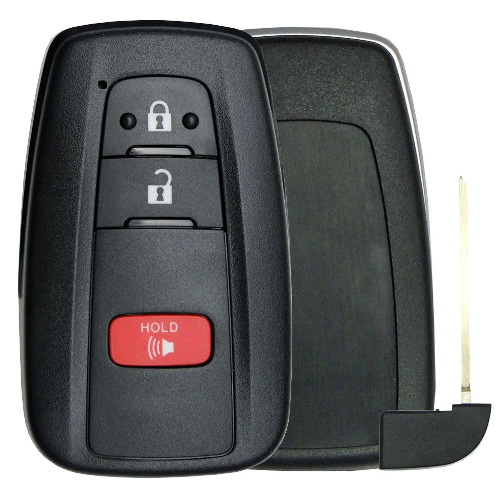 Toyota Smart Remote Replacement Shell - 3 Buttons - Aftermarket